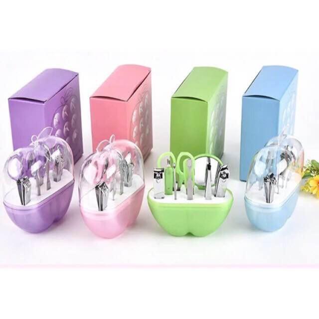 Portable Mini Apple 9Pcs/Set Manicure Kit Nail Care Tool Philippines