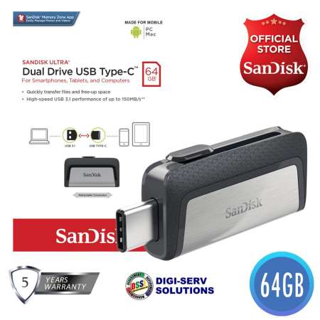 SanDisk Ultra Dual Drive USB-C 64GB