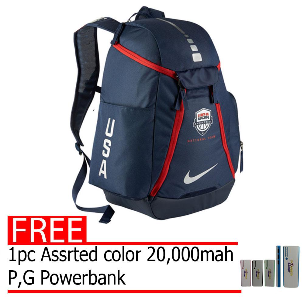 plain black nike backpack