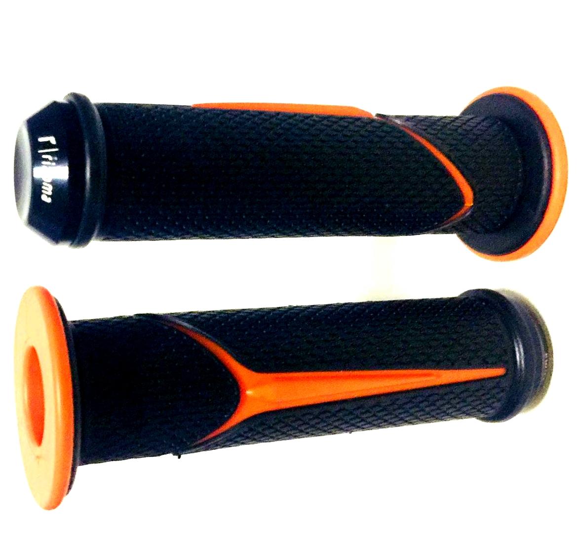 Rizoma Motorcycle Rubber Gel Universal Handle Bar Grip (orange) By Motor Access