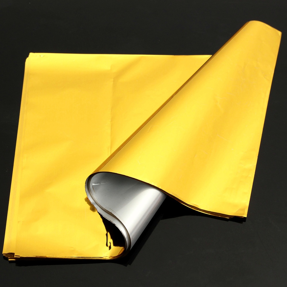 100Pcs A4 8/"x12/" Gold+Silver Transfer Foil Paper Laser Printer Hot Laminator