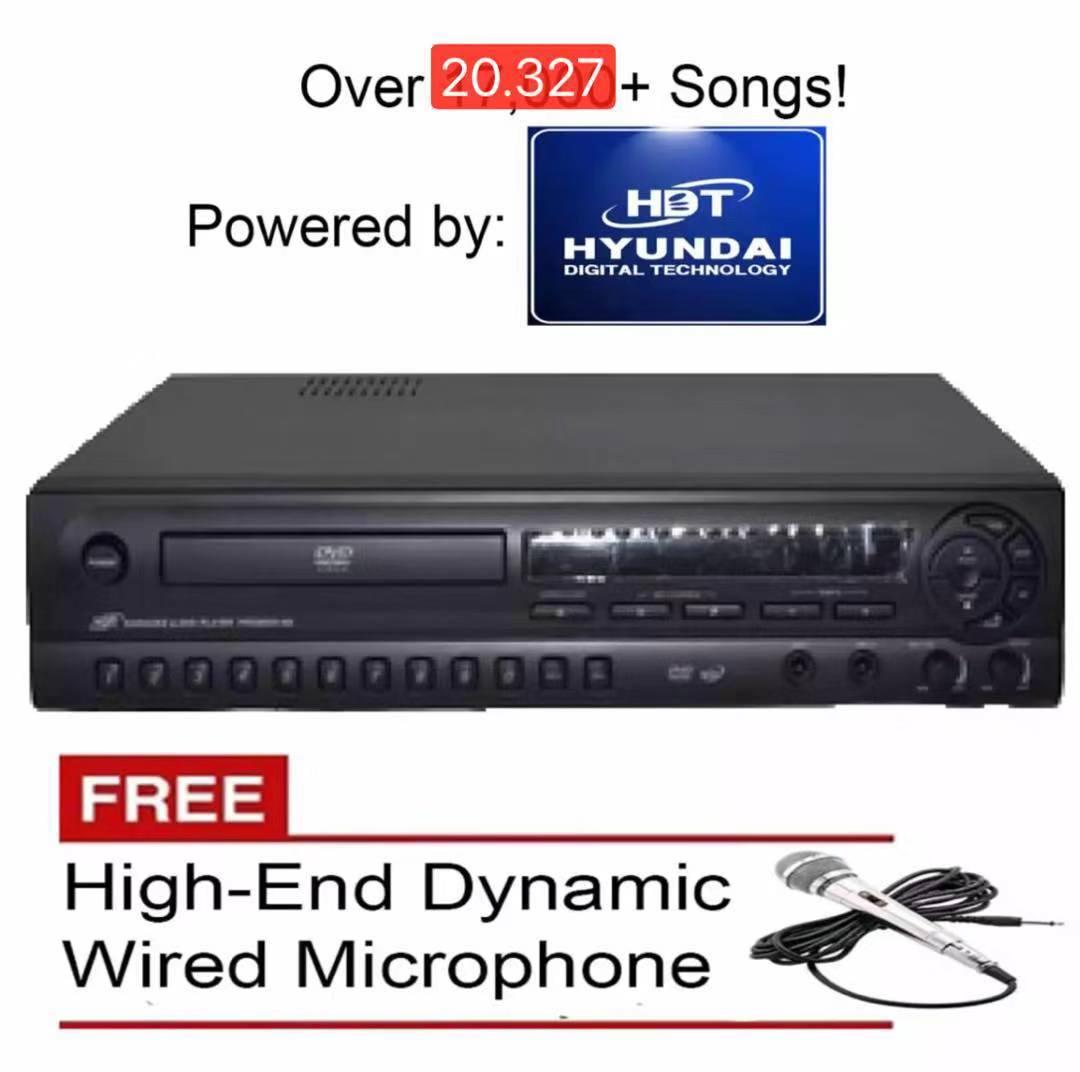 HDT HYUNDAI 98i KARAOKE PLAYER (BLACK) FREE MICROPHONE