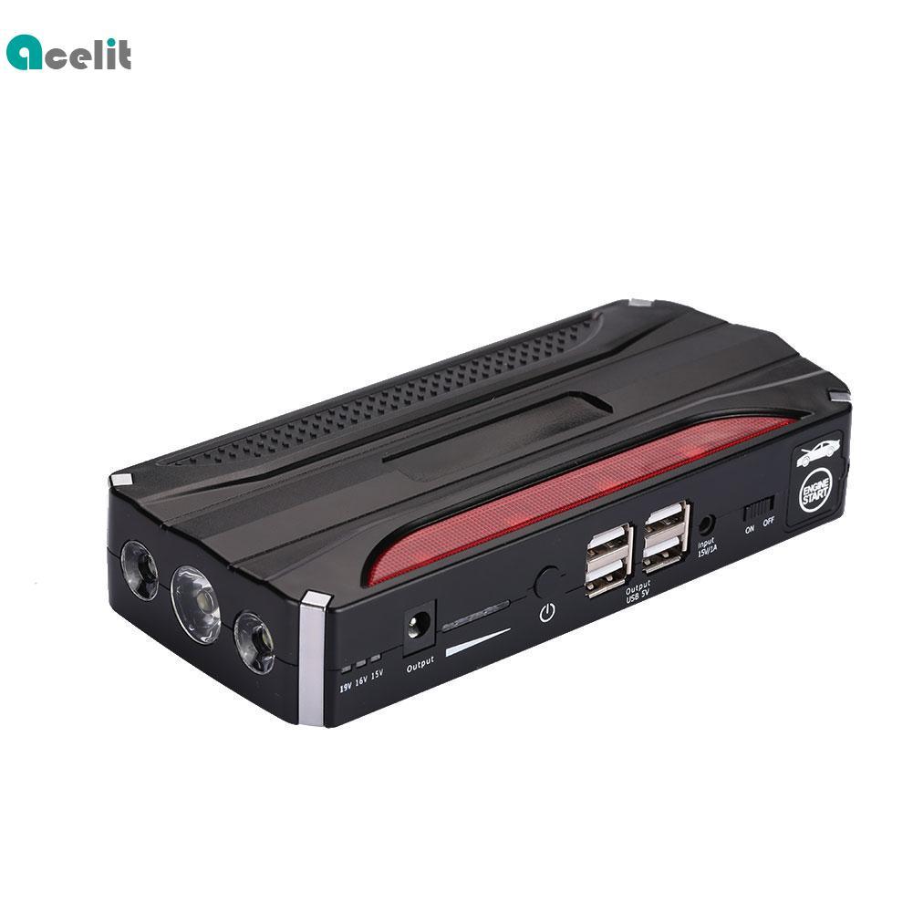 Acelit Car Jump Starter Kit Jump Starter Kit Multi-Function with LED Light 4USB Power