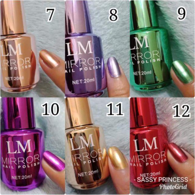 LM Mirror Nail Polish Set of 6pcs (7,8,9,10,11,12) Philippines