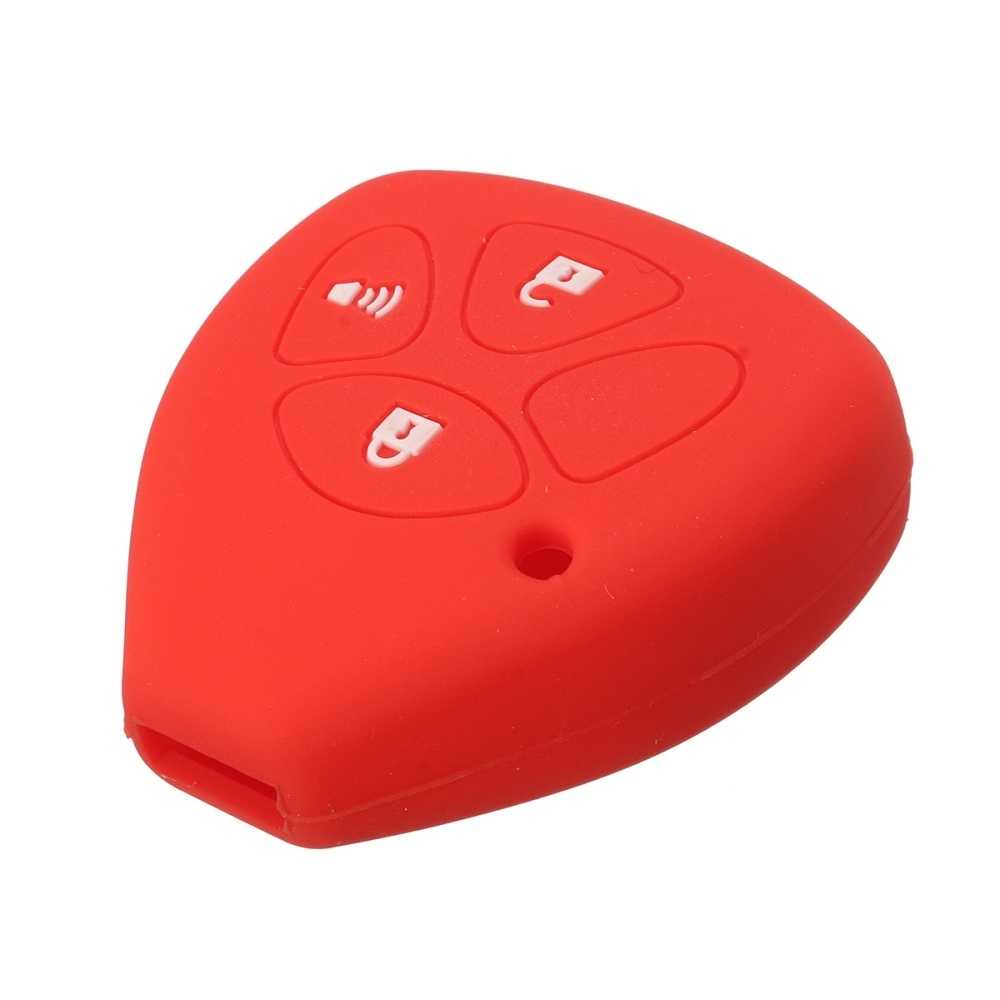 3 Buttons Pink Silicone Smart Key Remote Fob Skin Cover Holder fit for Scion Tc