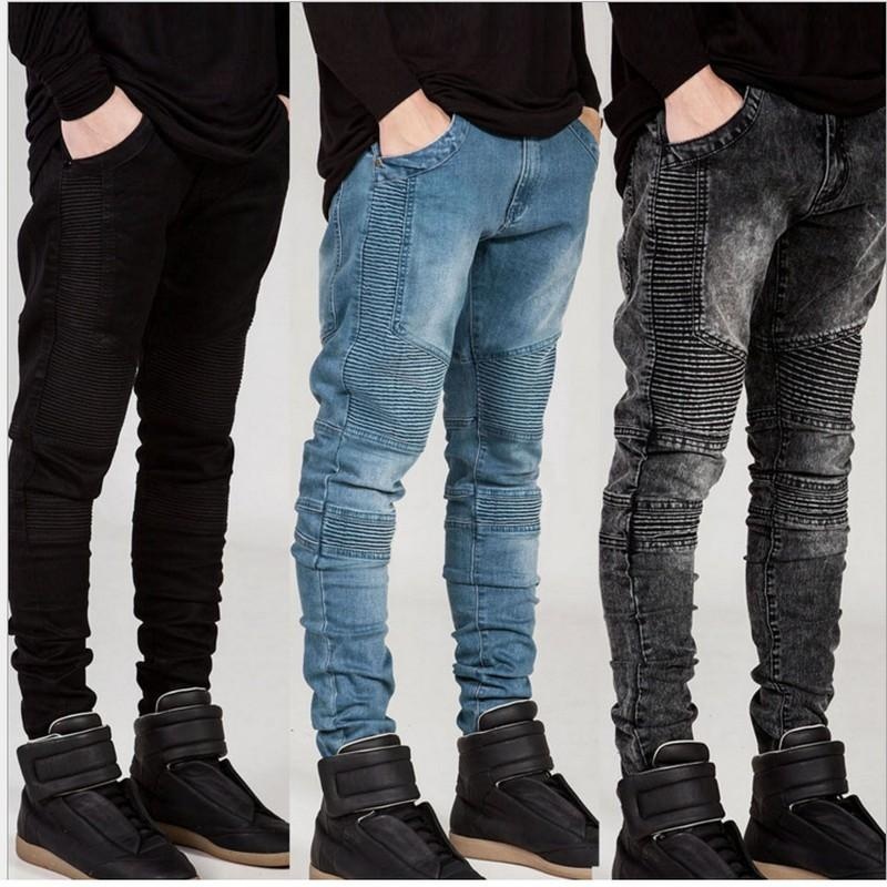 ripped jean joggers mens