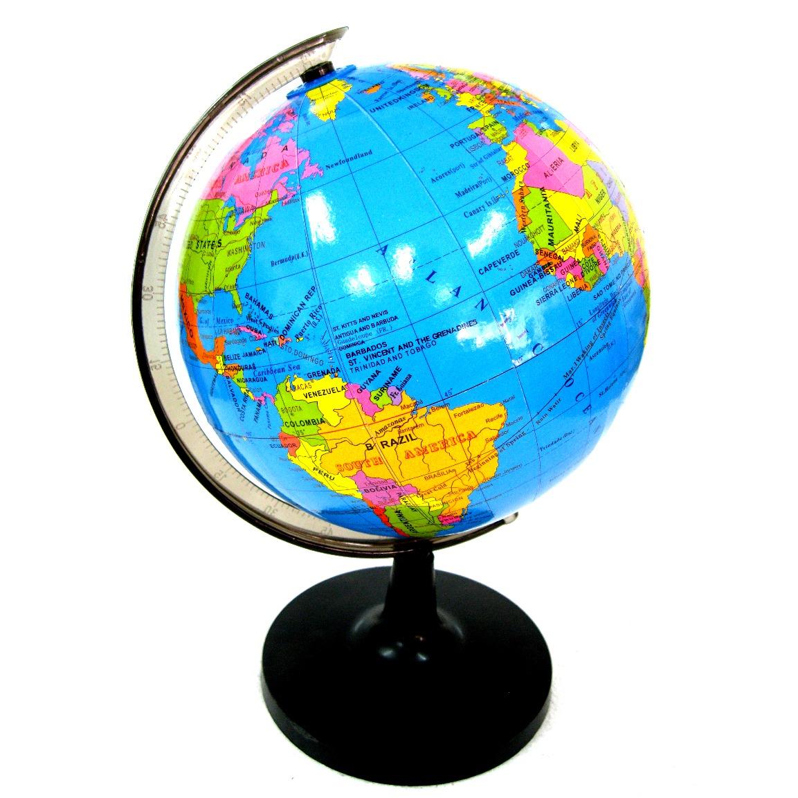 14.16cm World Map Globe Rotating Map By Little Town School And Office Supply