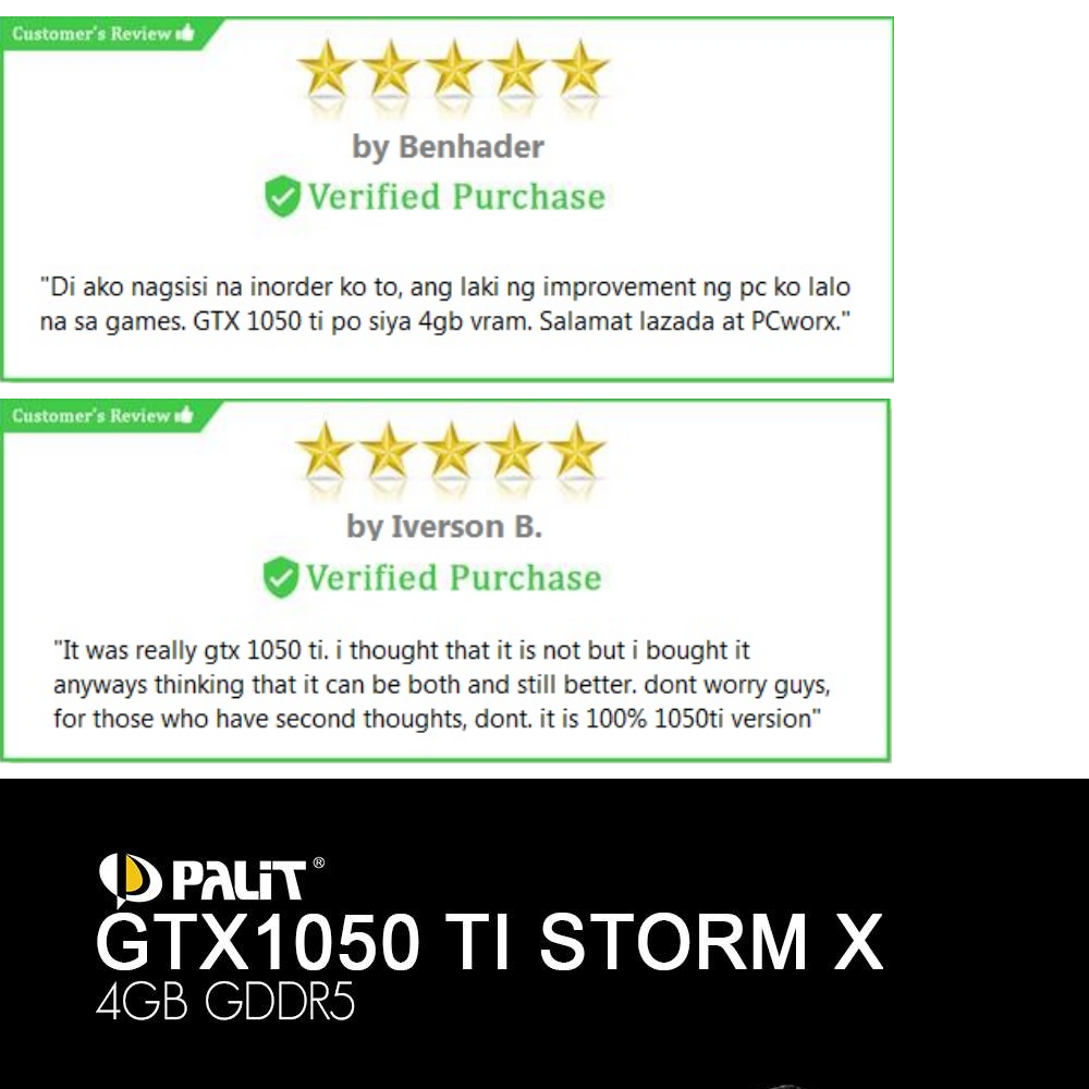 Palit GeForce GTX1050 TI StormX 