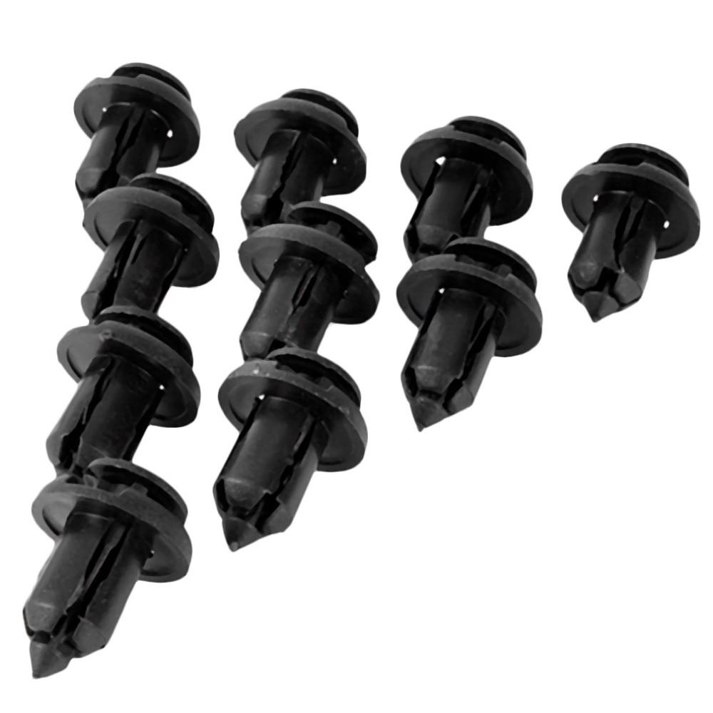 100 Pcs Black Rivet Fastener Moulding Clips for Honda Accord CIVIC Spirior CR-V