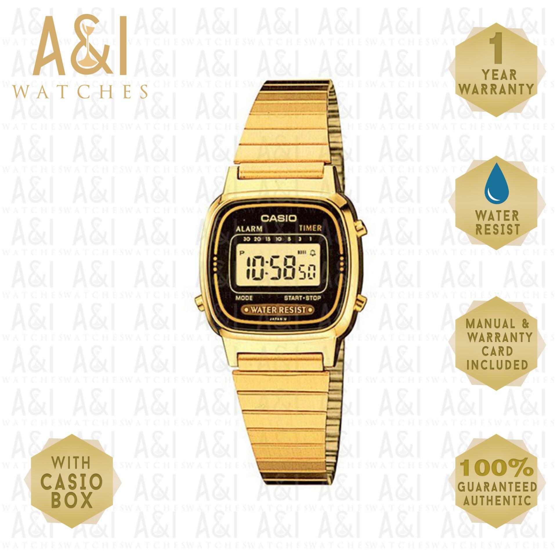 CASIO WOMENS CLASSIC GOLD LA670WGA-1DF 1YR WARRANTY