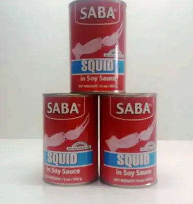 SABA Squid in Soy Sauce (3 x 425 grams)