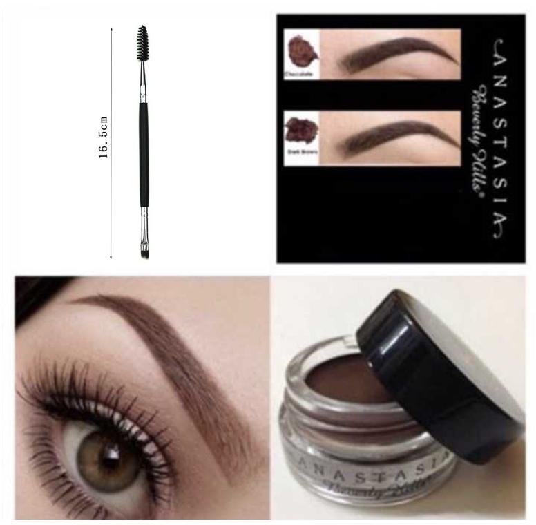 Anastasia Beverly Hills Dipbrow Pomade ( DARK brown) with free anastasia eyebrow brush-EDISON ONLINE SHOP Philippines