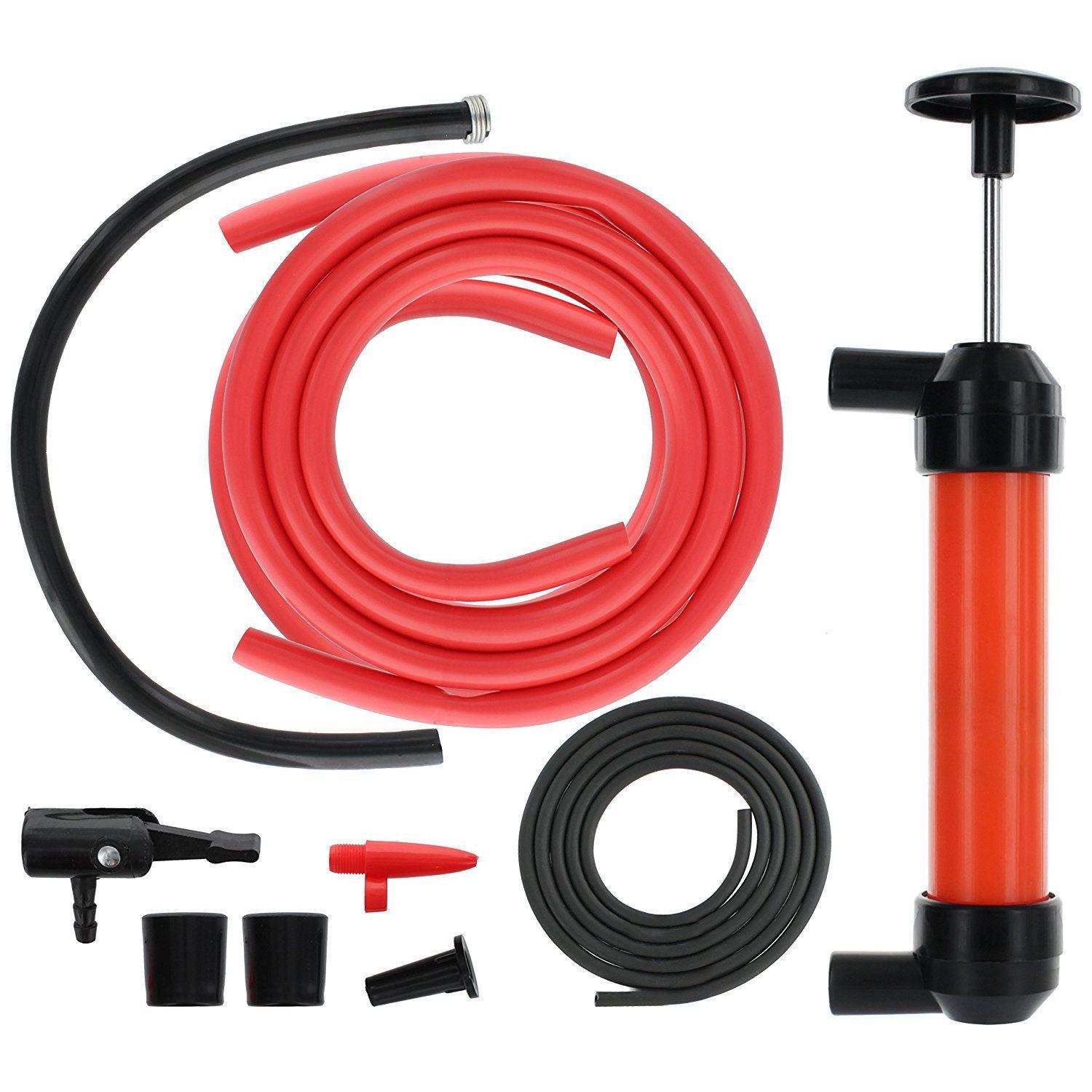 Multi-Purpose Siphon Transfer Pump Kit with Dipstick Tube | Fluid Fuel  Extractor Suction Tool