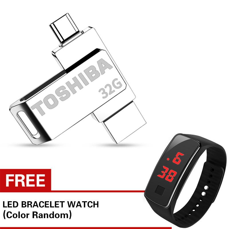 TOSHIBA 32GB USB OTG Memory U Disk And IReader 2 In 1 Iphone/PCwith Free Kids Watch TOSHIBA 32GB USB OTG Memory U Disk And IReader 2 In 1 Iphone/PCwith Free Kids Watch