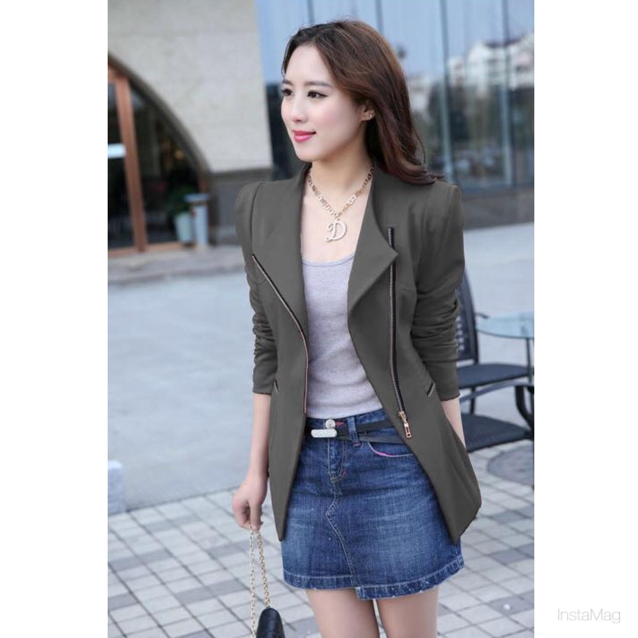 Blazers For Women Womens Blazer Online Brands Prices Women Blazers Jackets Suit Zipper Coat Slim Ol Business Formal Female Las Office 2216