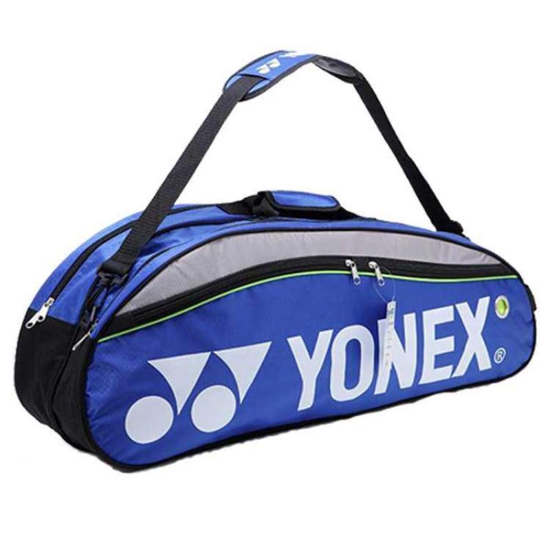 Nature Star Badminton Bag Yonex Package For 3 6 Rackets With Shoes Compartment 2 Main Packets Sides Pockets And Sling Strap Blue Players
