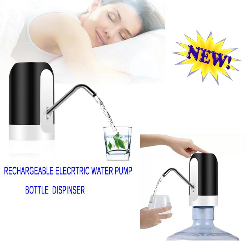New 2018 Electric Portable Water Pump Dispenser Usb Rechargeable Drinking Bottle Switch Drinkware Tool For Home Office By Elena Accessories.