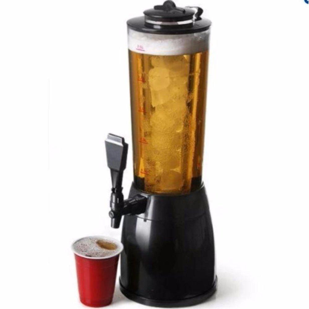 Keimav Beer Tower Dispenser 2.5l With Led Light And Ice Holder By Mp-Keimav.