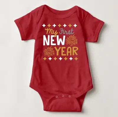 Baby New Year’s Holiday Onesie - My First New Year