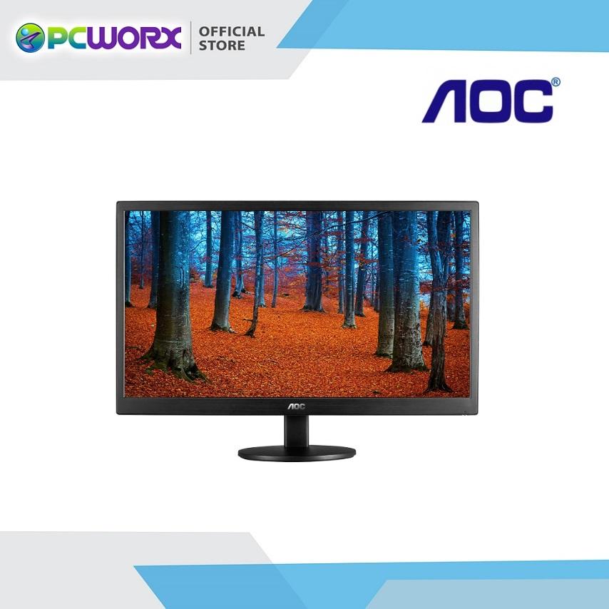 Pc Monitors For Computer S Brands Specs In Aoc E970swn Widescreen 18 5 Led Monitor Black With 1 Year Warranty