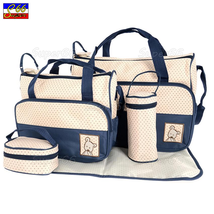 Diaper Bags For Babies Online Brands Prices 5 Pcs Set Baby Changing Diaper Ny Mommy Mother Multifunctional Bags Dark Blue