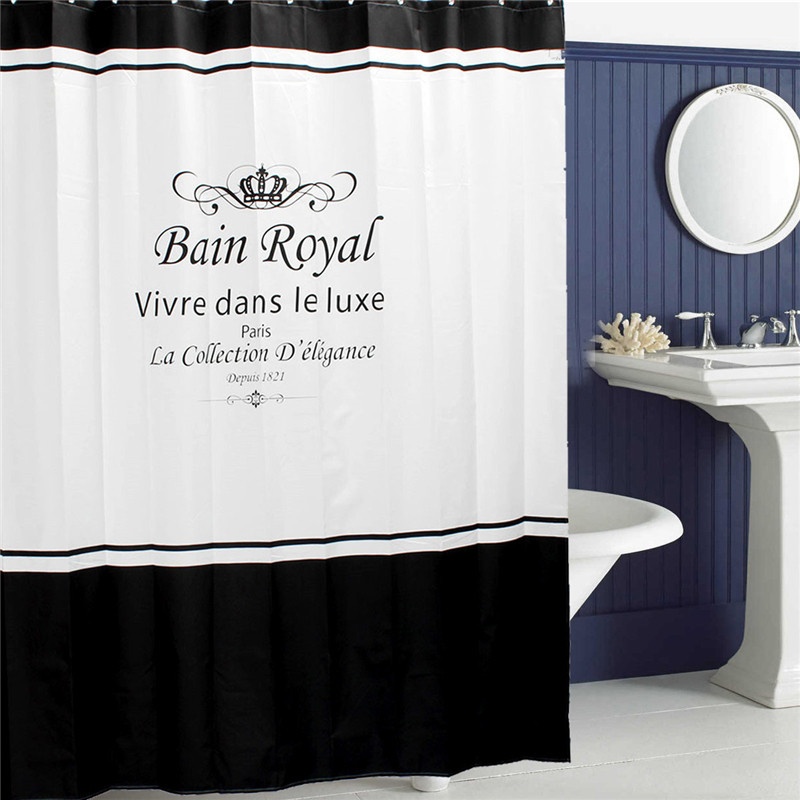 6x7ft Polyester Waterproof Royal Crown Home Bathroom Shower Curtain Image