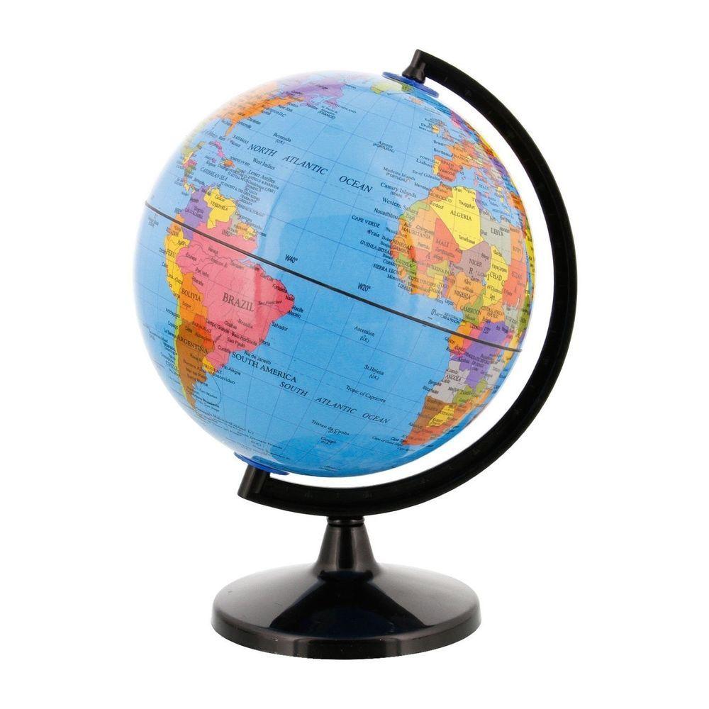 World Map Globe Rotating Map (small Size) By Boracay