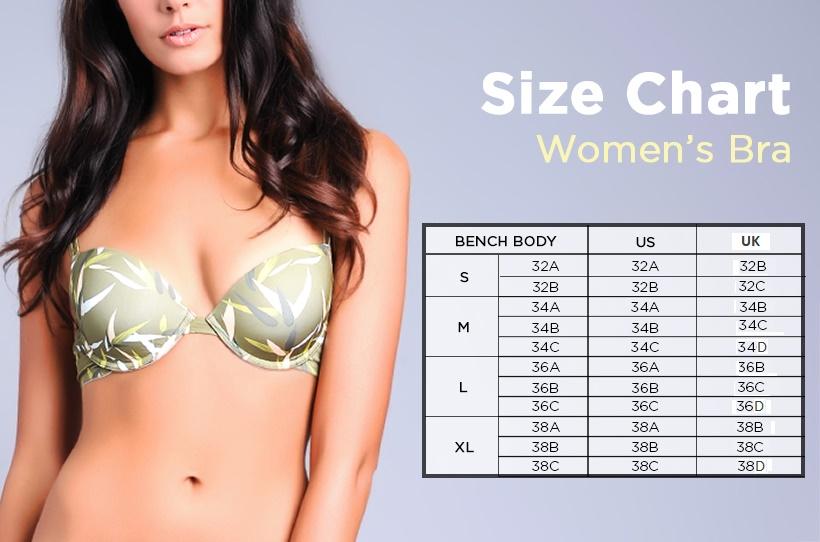 Bench Brief Size Chart