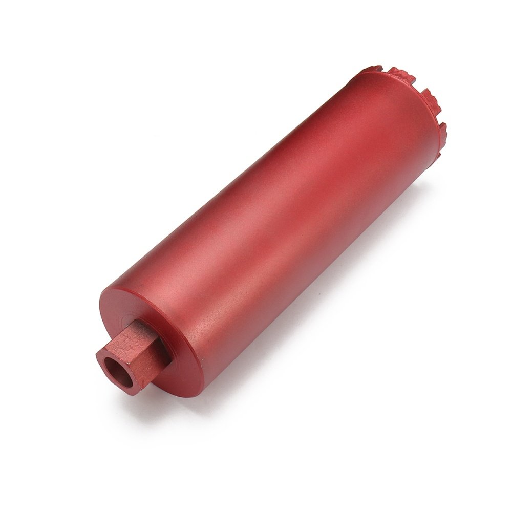 4/" inch Wet Diamond Core Drill Bit for Concrete Masonry M22 Thread Premium Red