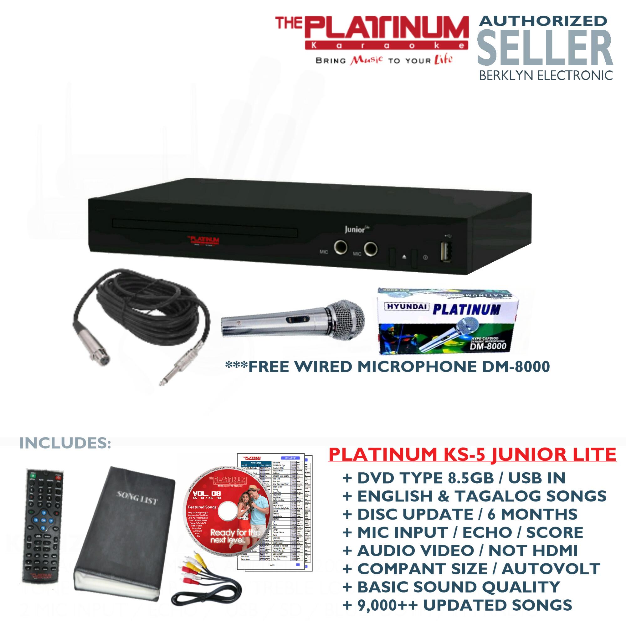 Platinum Philippines Platinum price list Karaoke Player for sale Platinum KS 5 Junior Lite Karaoke Player DVD Songbook Remote Microphone
