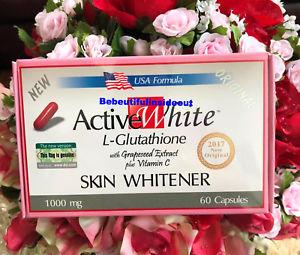 ACTIVE WHITE L-Glutathione 1000MG (US-Based Formula) 60 Capsules (ACTIVEWHITE CAPSULES)