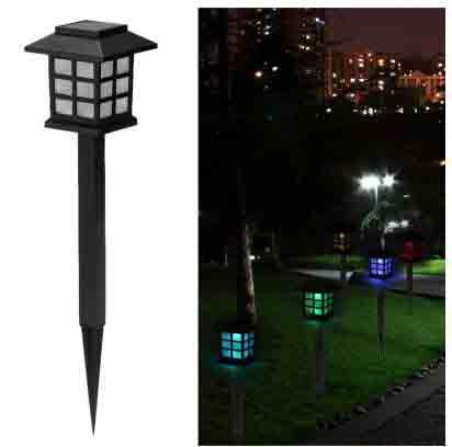 Outdoor Lighting For Lights S Brands Review 6043 Set Of 2 Solar Lawn Lamp Outdoor Light Multicolor Garden Sun Power No