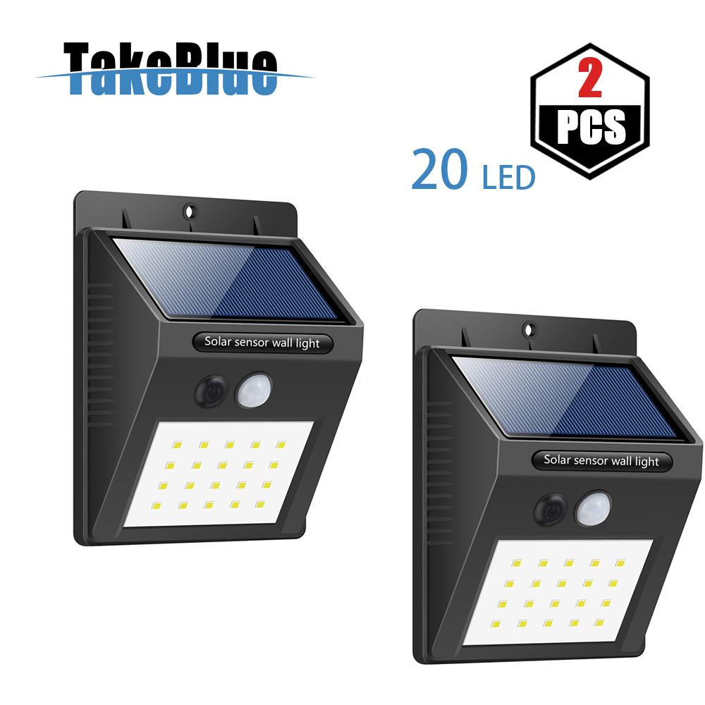 Outdoor Lighting For Lights S Brands Review Takeblue 20 Led Solar Lights Outdoor 3 Intelligent Modes Waterproof Powered Motion Sensor