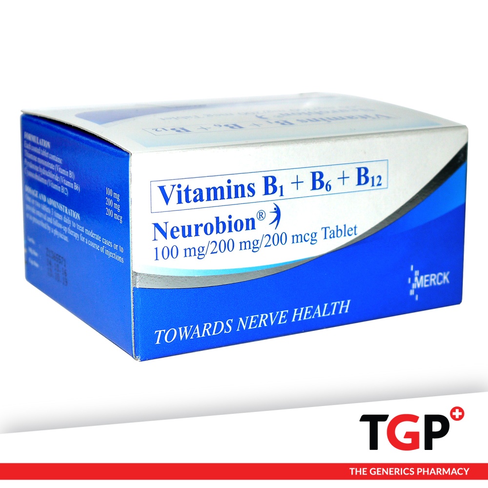 NEUROBION Vitamin B1 100mg+B6 200mg+B12 200mcg -box of 100 tablet Neurobion  Multi-Vitamin Tablets Local Supplier Warranty Neurobion - Lazada | Lazada PH