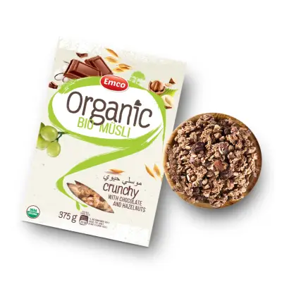 Organic Bio Musli with Chocolate and Nuts (USDA Organic Oat Cereal) 375g