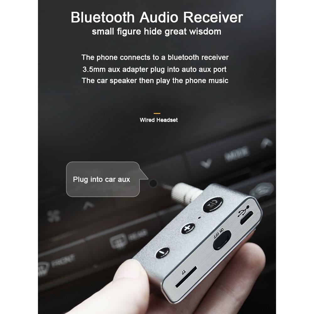 Top Sky Car Bluetooth Audio Receiver Aux Input Lossless Sound