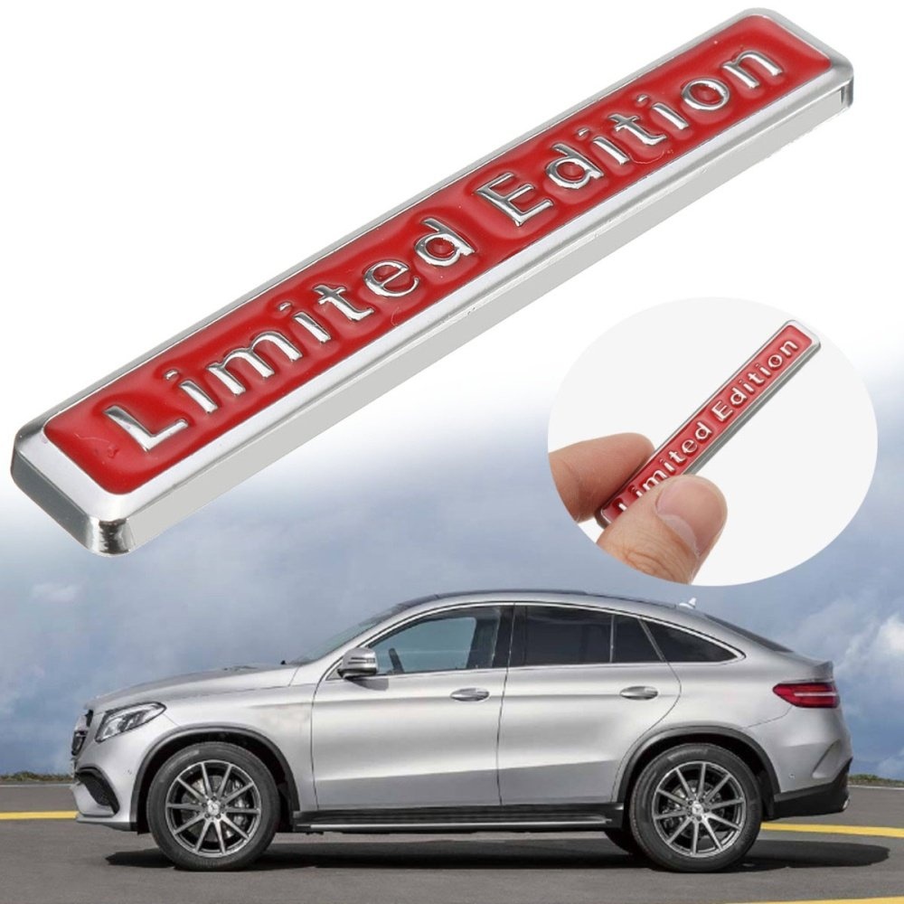 3D Red Limited Edition Logo Emblem Badge Metal Sticker Decal Car SUV Decoration