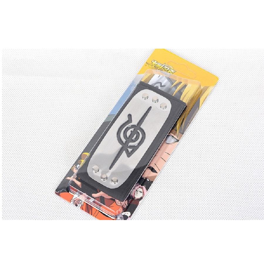Naruto Headband With Box Forehead Fashionable Cartoon Cosplay Accessories Second Design (black) By 101 Bamboo Art Products.