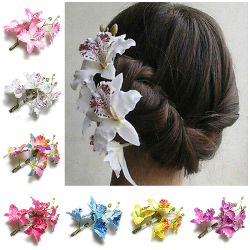 Jettingbuy Chic Bridal Flower Hairpin Brooch Wedding Bridesmaid