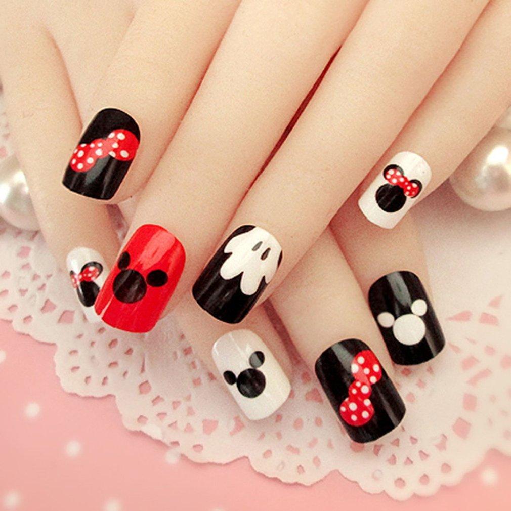 24Pcs Women Fake Nails Beauty Nail Art Tips False Nails DIY Manicure Kit B05 Philippines