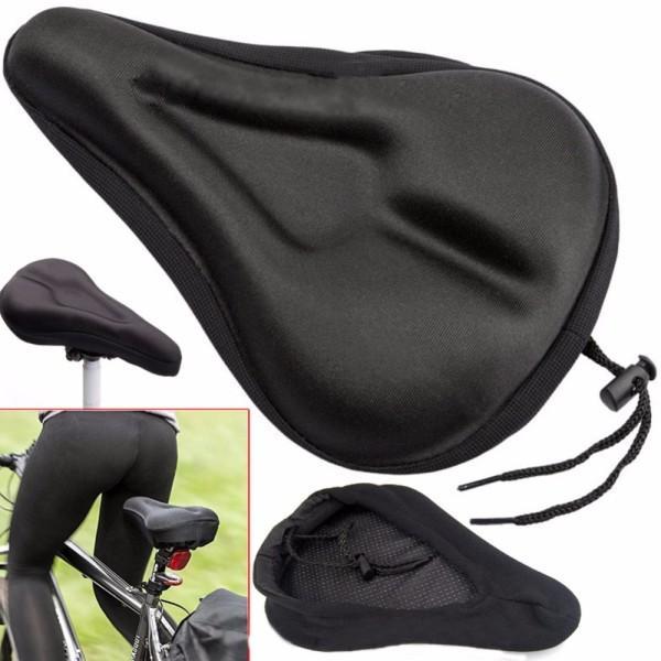 6098 - New Bike Bicycle Cycle Extra Comfort Gel Pad Cushion Cover For Saddle Seat (black) By Hanzel