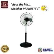 Karavision 11" Mini Industrial Stand Fan with Oscillation Function