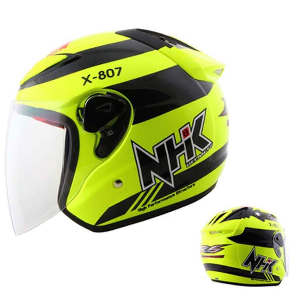  Helm  Nhk  R6 Milano Green Fluo Half Face Daftar Update 