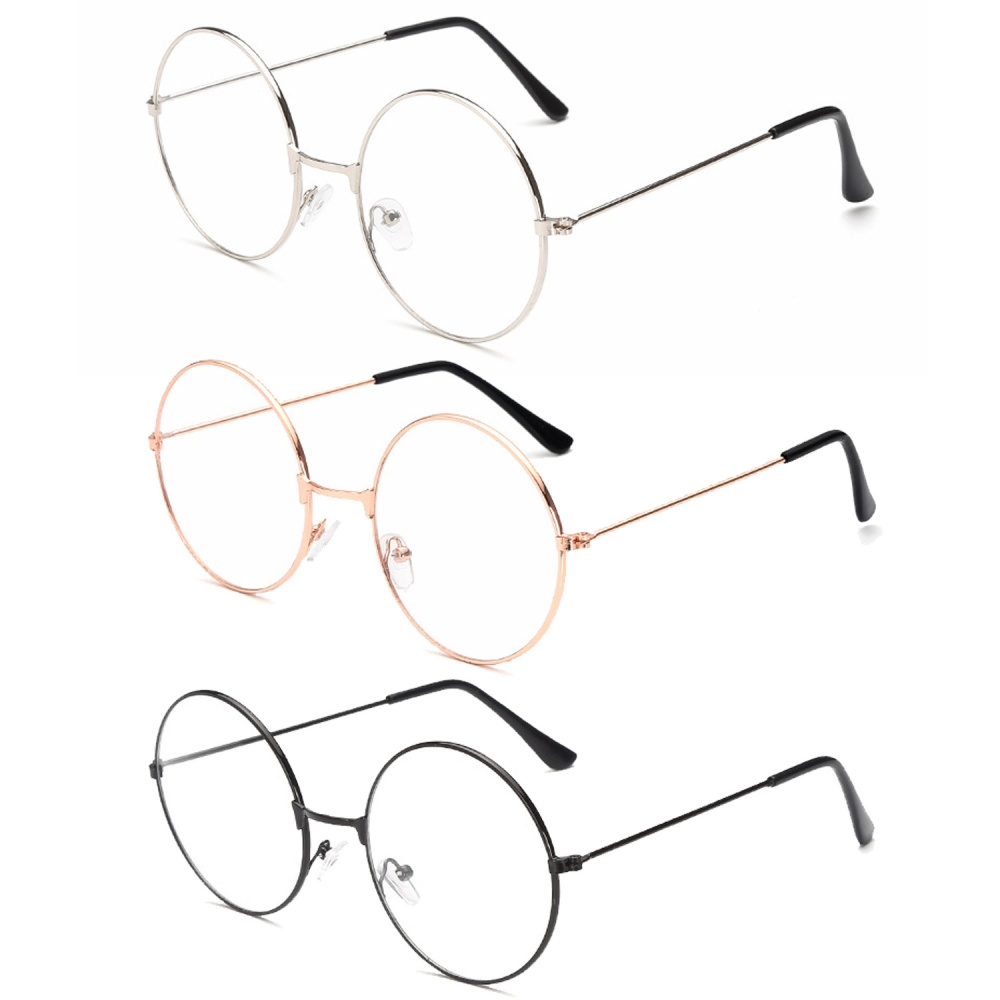 old fashioned round glasses