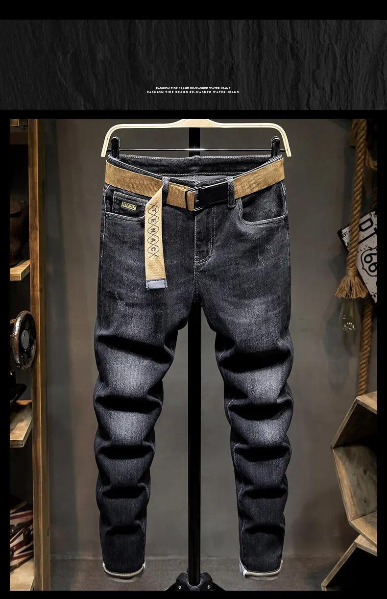 black gray jeans