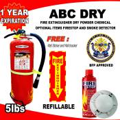 5 LBS | Fire Extinguisher RED ABC  |