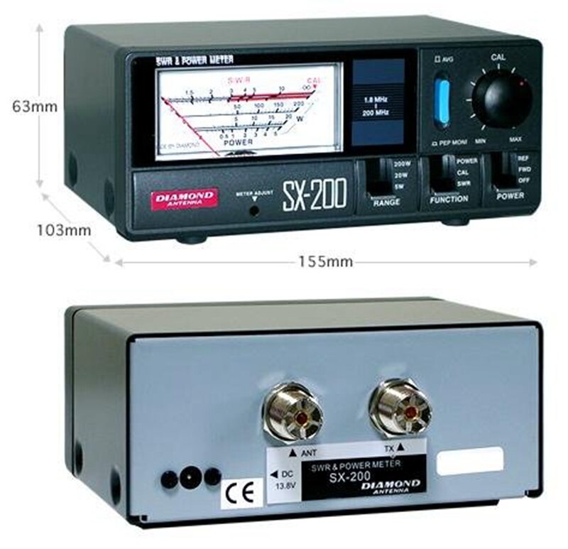 アンテナ DIAMOND SX-200 SWR & Power Meter Diamond SX-600 - 200W 1.8-160/140MHz-525 MHz SWR Power Meter