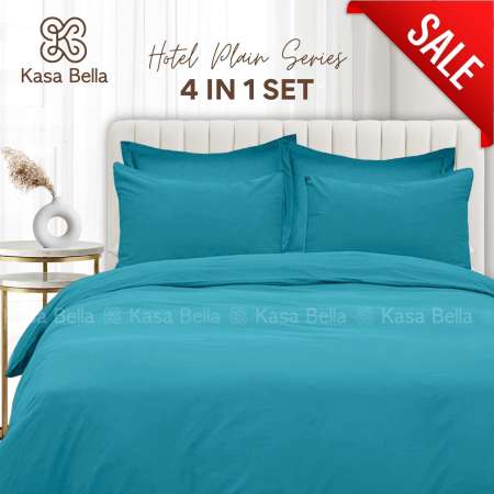 Kasa Bella Mint Blue Bamboo Bedding Set - Twin/Queen Size