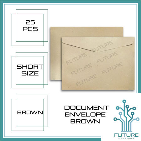 Envelope Brown Short Office School Envelope Supplies File Envelope Standard #150LBS Document Envelope