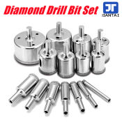 Diamond Drill Bit Set for Glass and Stone - 15PCS